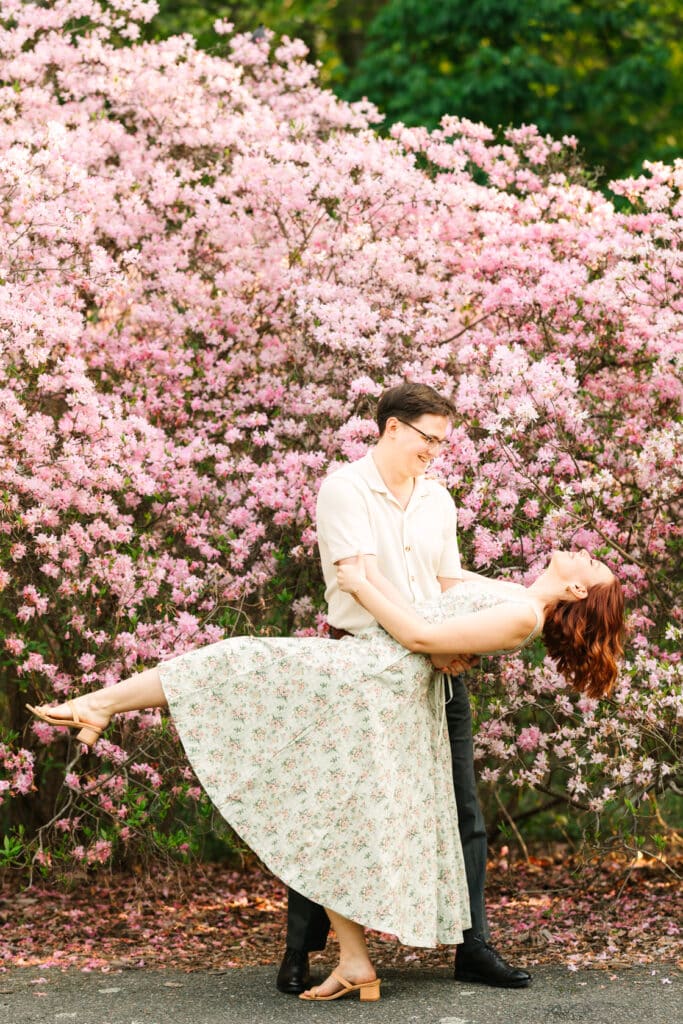 Arnold Arboretum Engagement Photography
