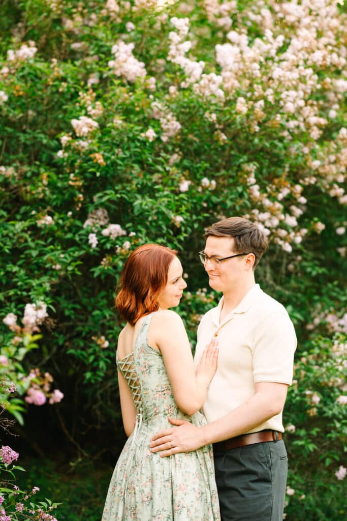 Arnold Arboretum Flower Engagement Session