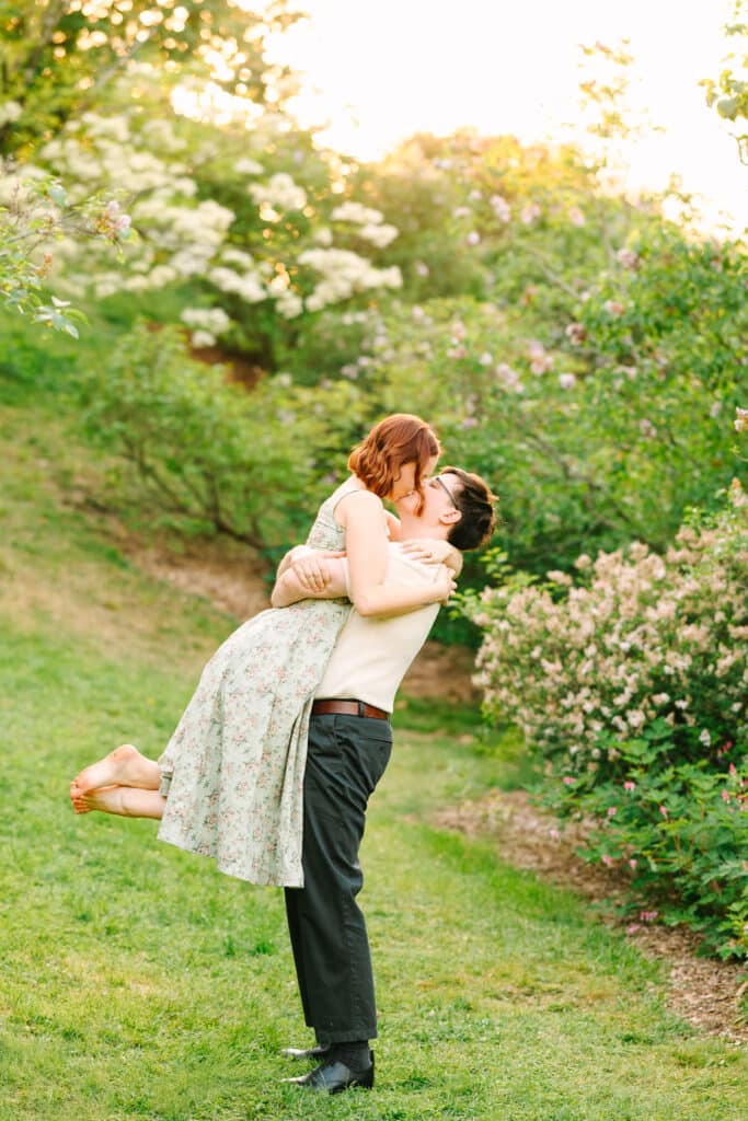 Arnold Arboretum Spring Engagement Photo