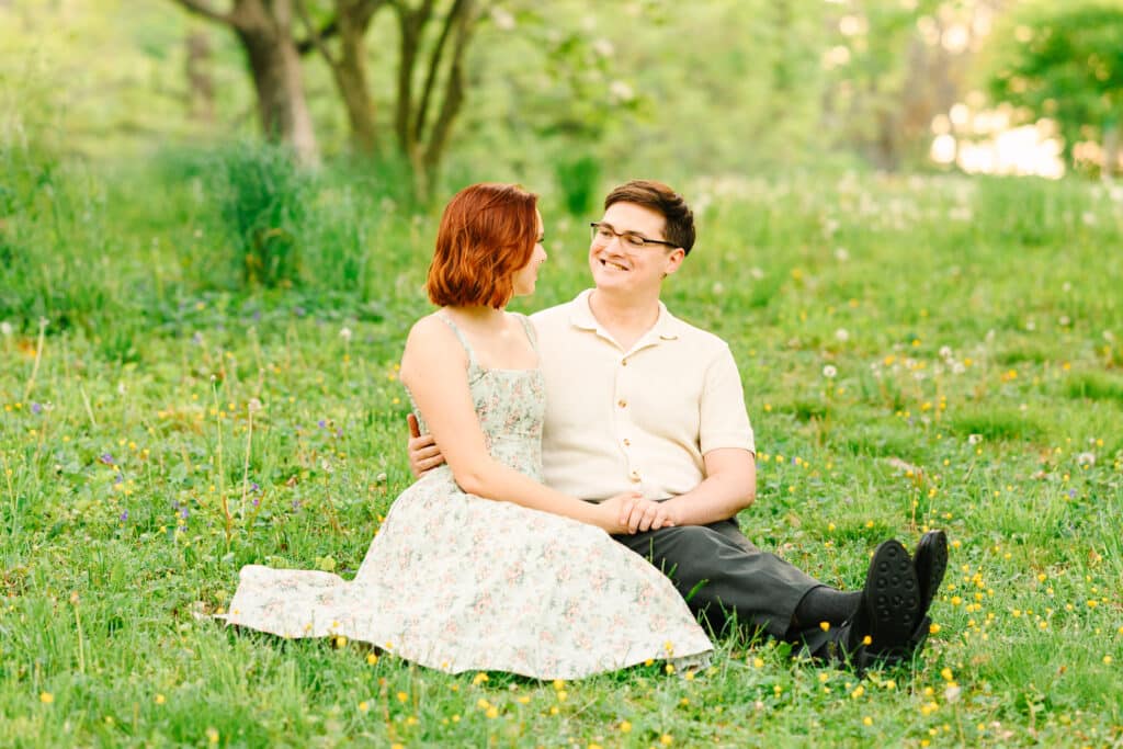 Golden Hour Field Engagement Session