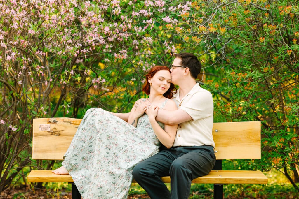 Spring Flowers Engagement Photos
