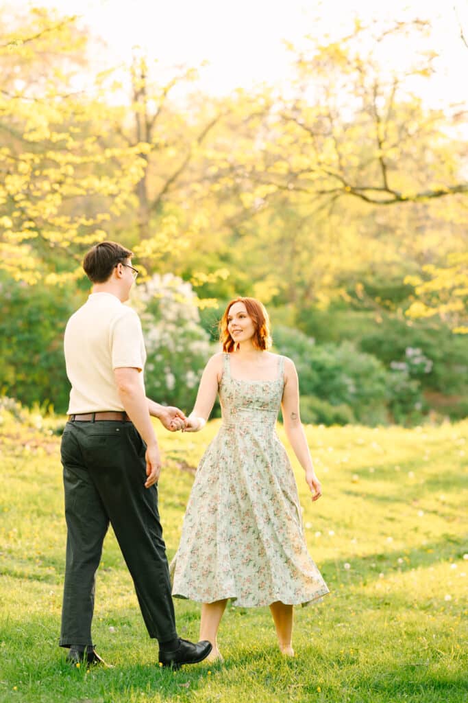 Spring Golden Hour Engagement