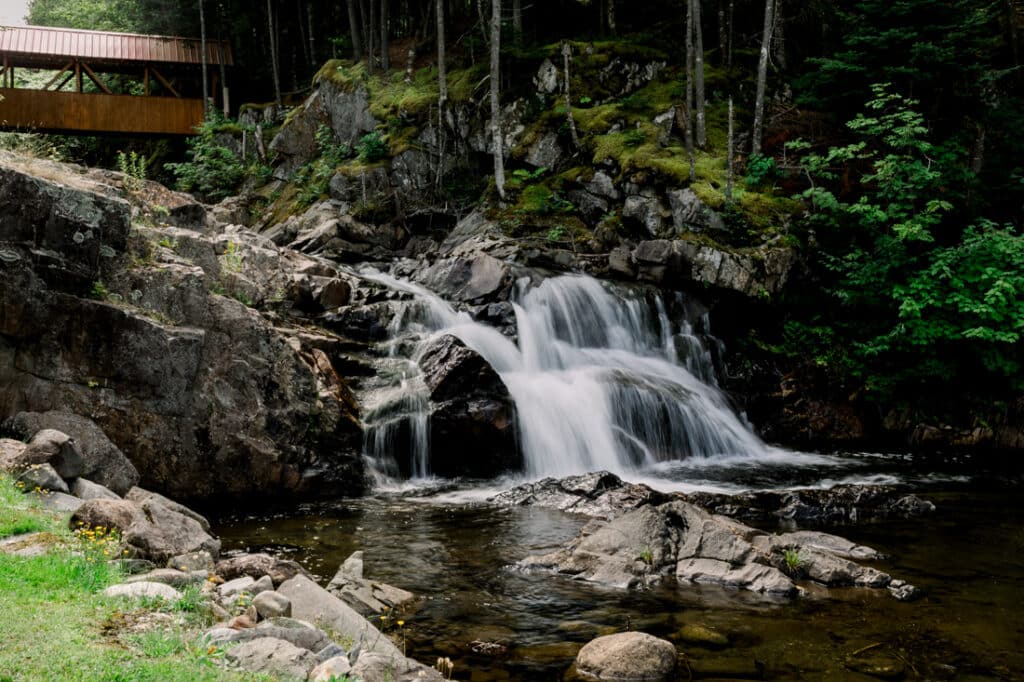 cascading waterfall at mohawk falls
