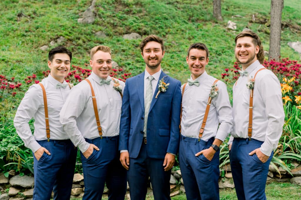mohawk falls groomsmen portrait