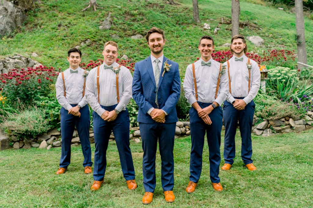 mohawk falls groomsmen portrait