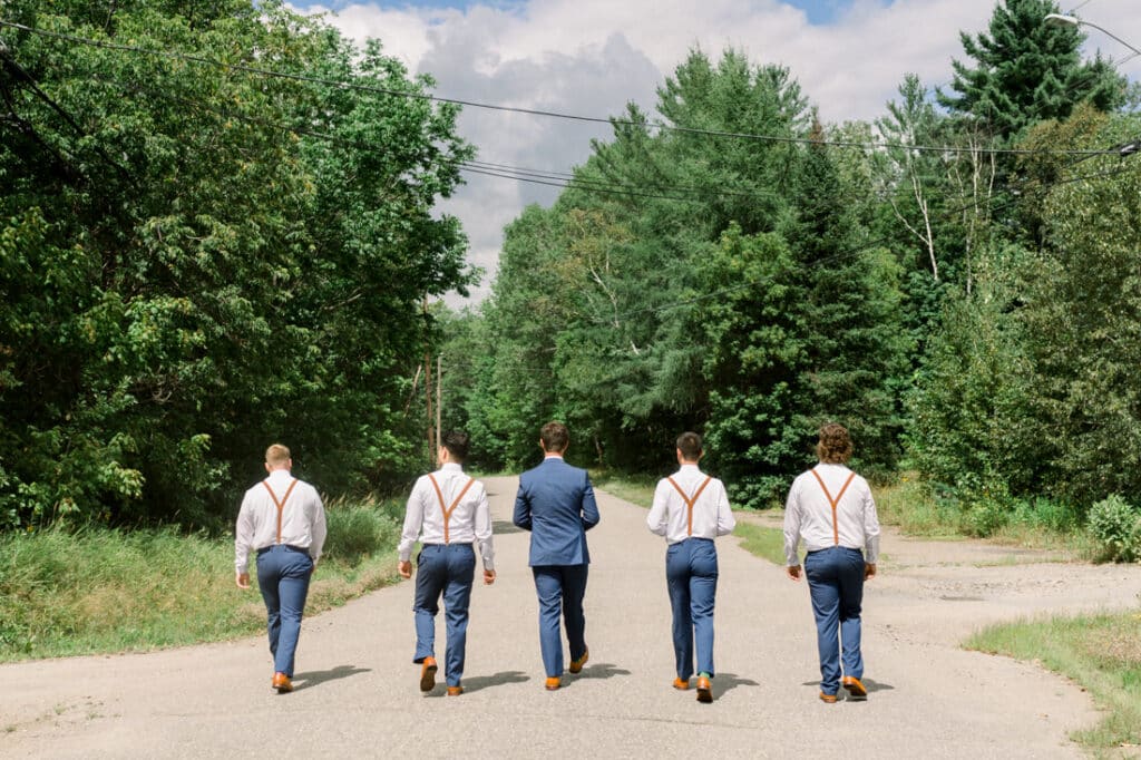 mohawk falls groomsmen game day walk