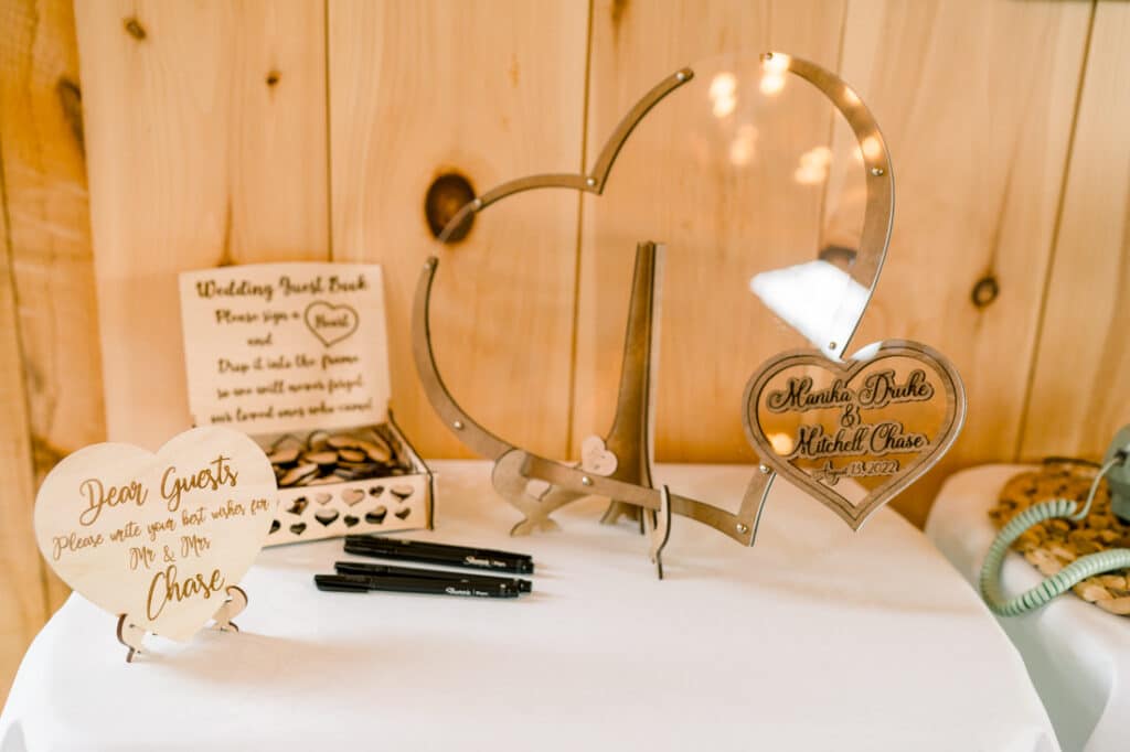 mohawk falls wedding guest book