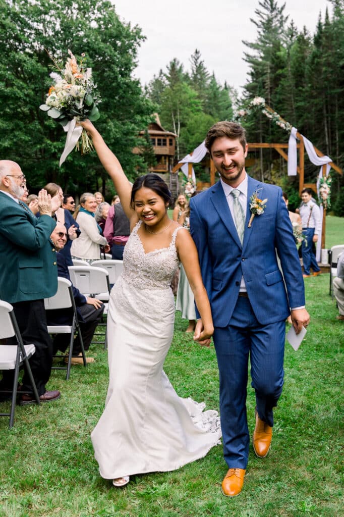 mohawk falls wedding just married