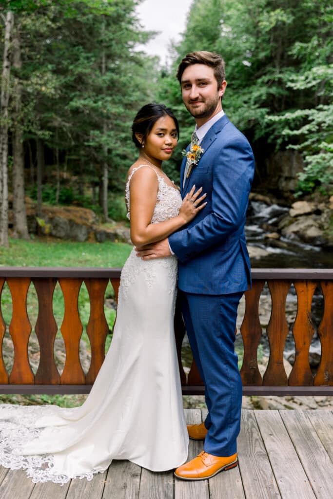 mohawk falls wedding portrait