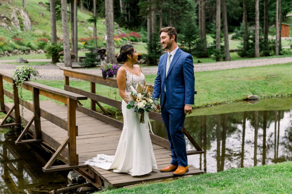 mohawk falls wedding portrait