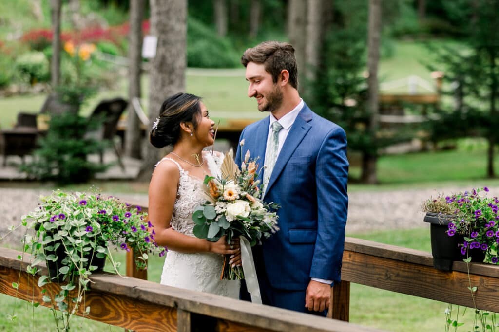 mohawk falls wedding portrait