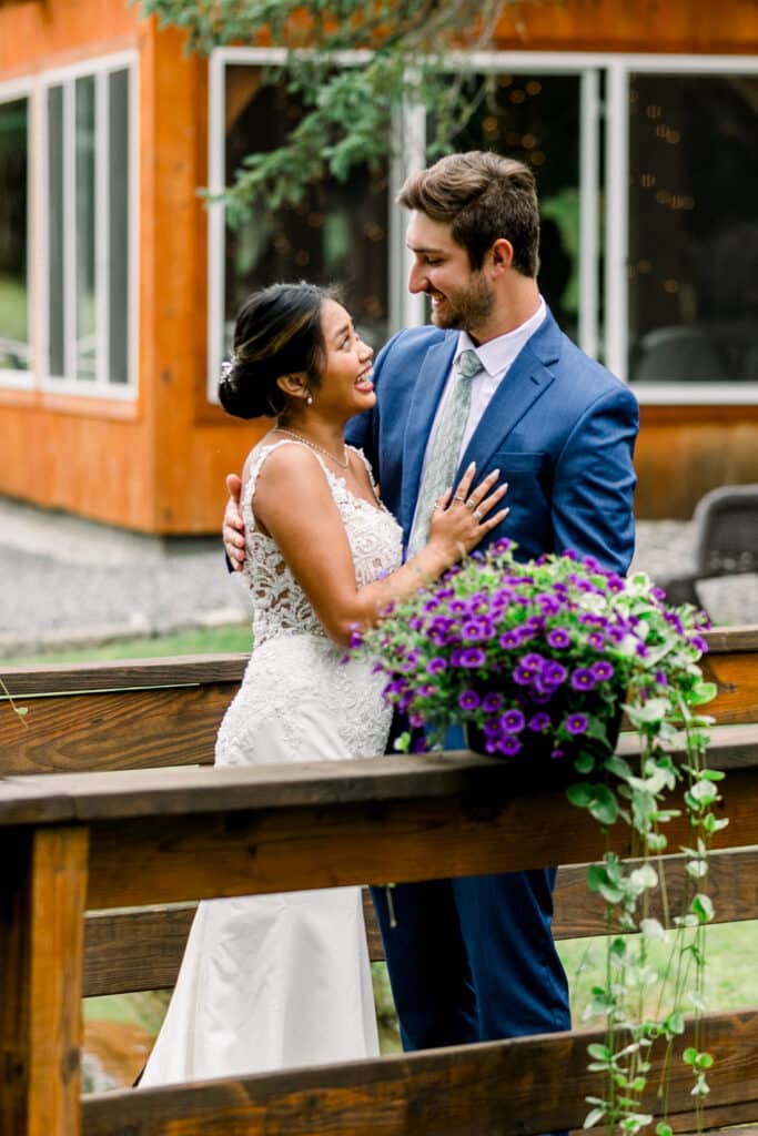 mohawk falls wedding portrait