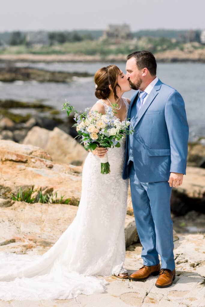 bass rocks couple portrait