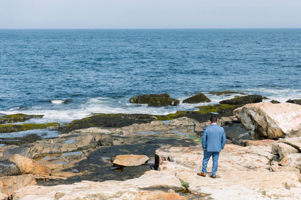 bass rocks groom waiting
