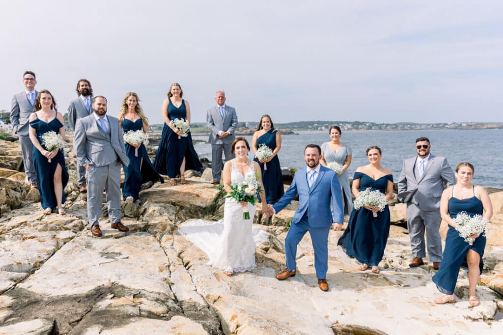 bass rocks wedding party