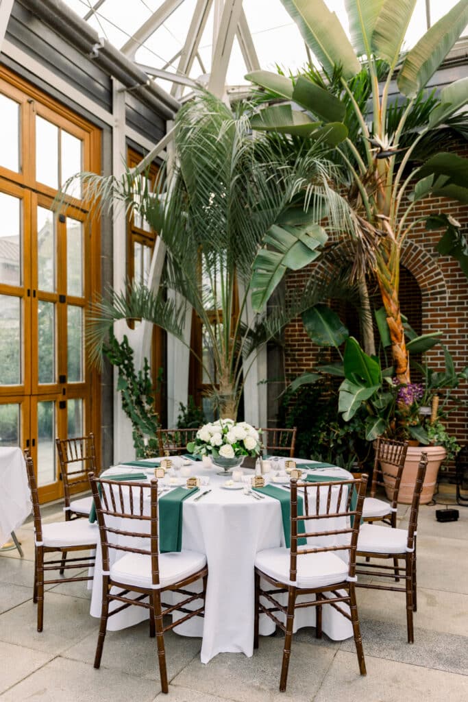 Botanic Garden Wedding Reception
