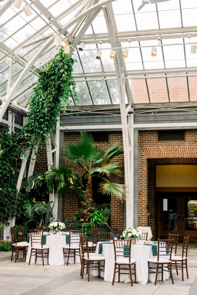 Botanic Garden Wedding Reception Decor