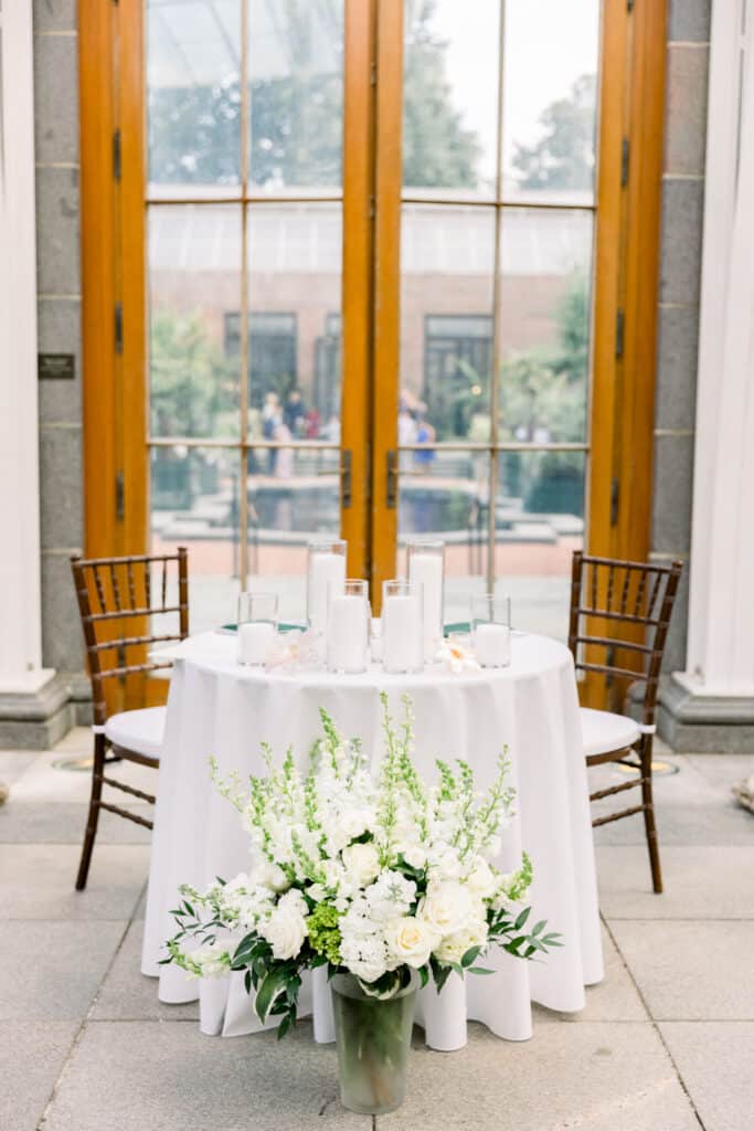Botanic Garden Wedding Sweetheart Table