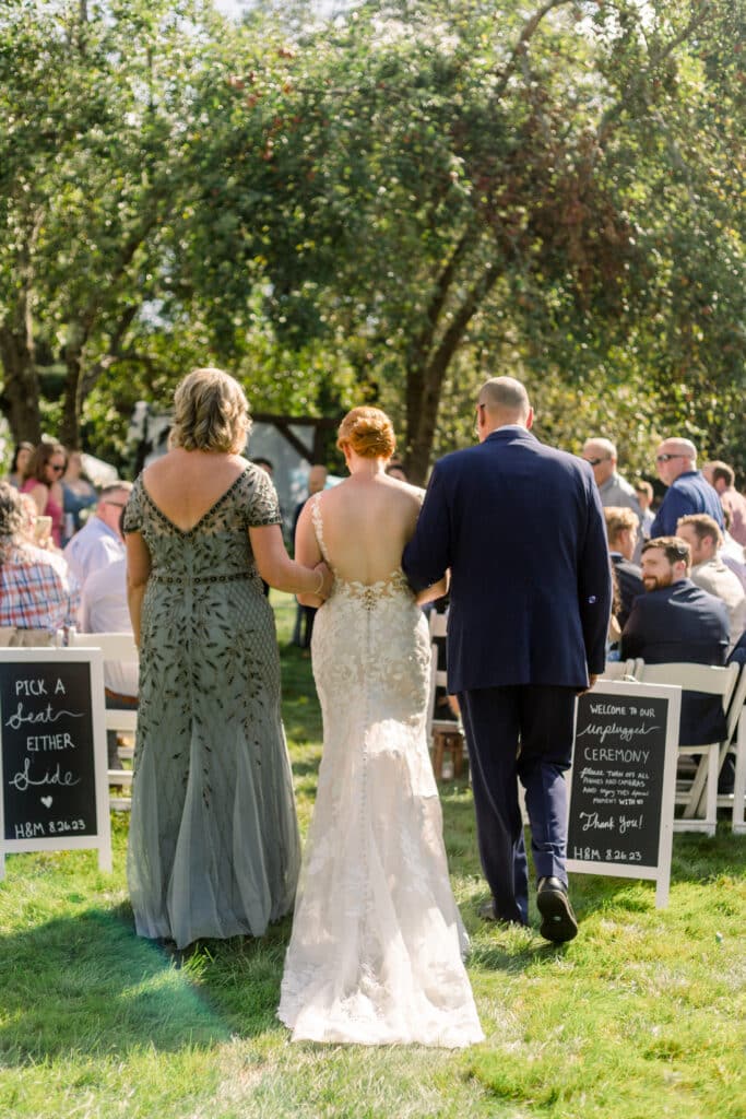 Colorful Summer Backyard Wedding Ceremony