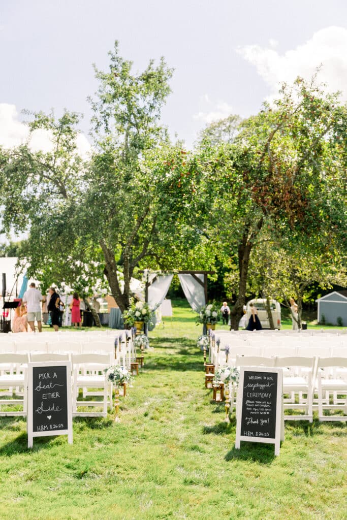 Summer Backyard Wedding Ceremony