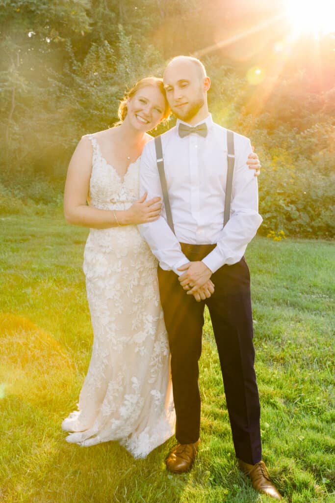 Sunset Summer Wedding Portrait