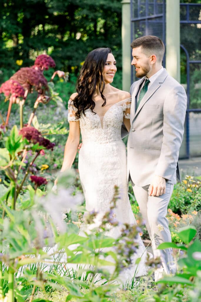 Tower Hill Botanic Garden Wedding Portraits