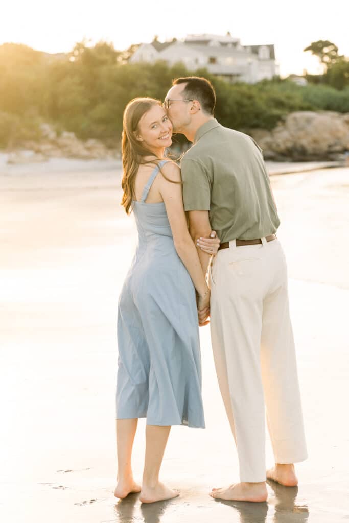 Wingaersheek Beach Proposal at Sunset