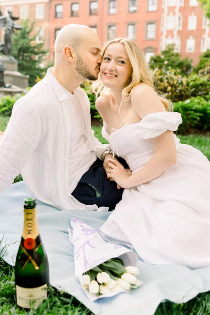 Boston Garden Engagement Picnic