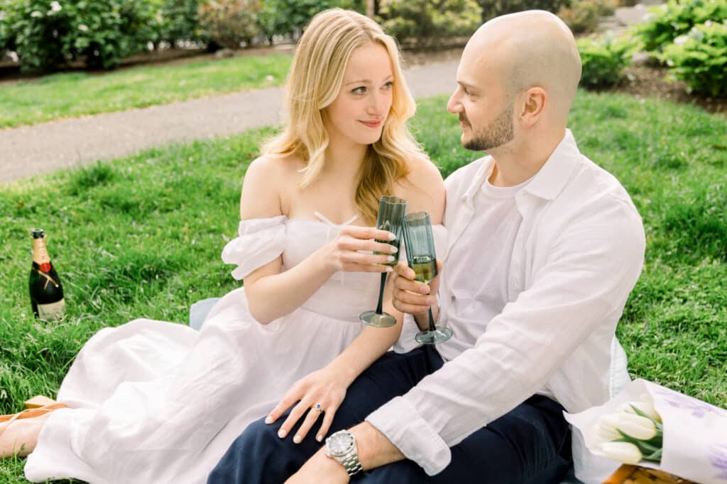 Boston Garden Picnic Engagement