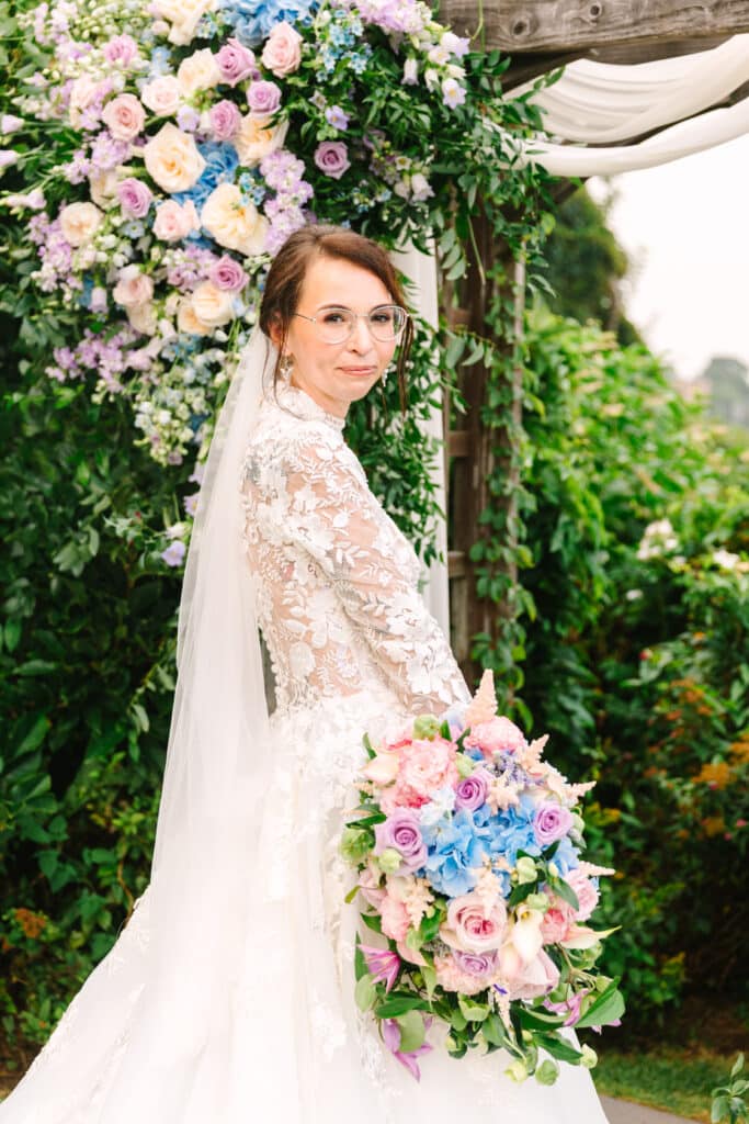 Hammond Castle Pastel Wedding Flowers