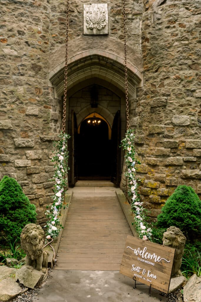 Hammond Castle Wedding Drawbridge
