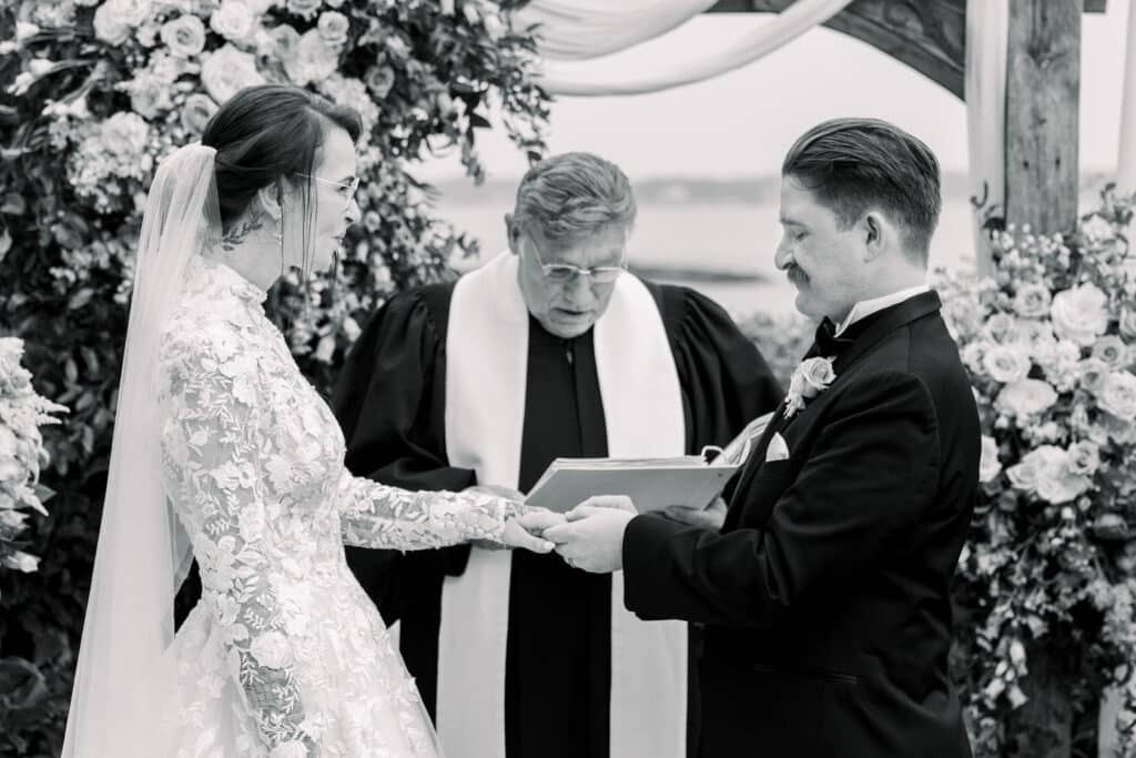 Hammond Castle Wedding Ring Exchange