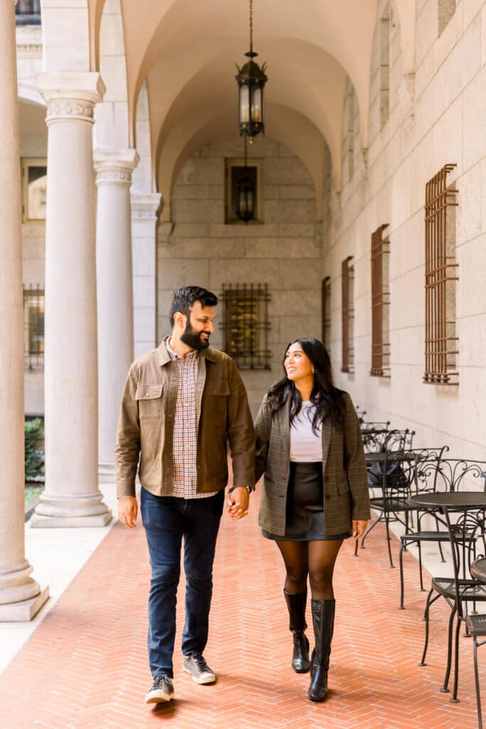 Engagement Session Boston Library