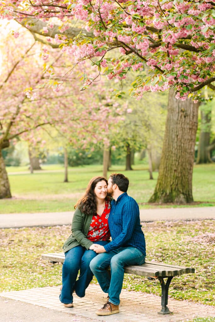 Cherry Blossom Boston Engagement Session