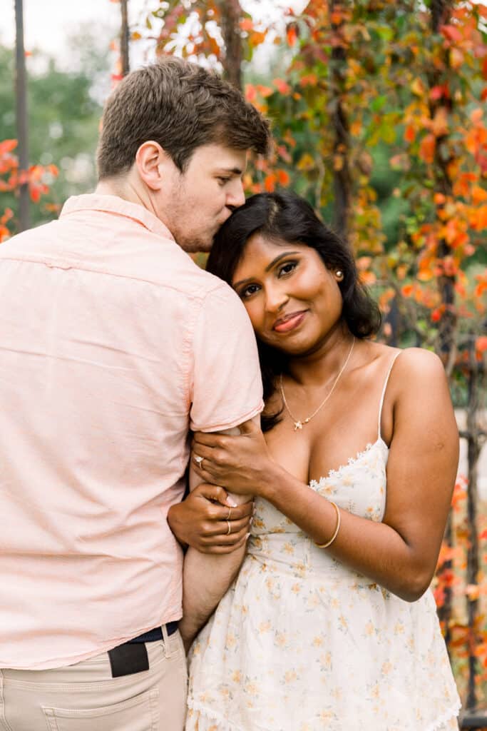 Larz Anderson Park Fall Engagement Photo