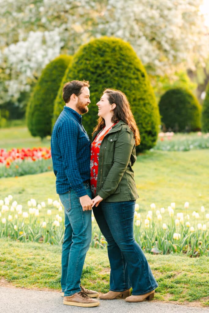 Spring Boston Engagement Photo