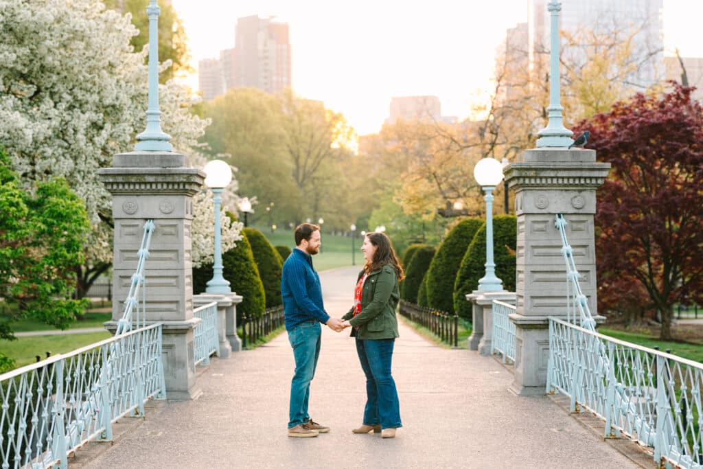 Sunrise Boston Public Garden Engagement
