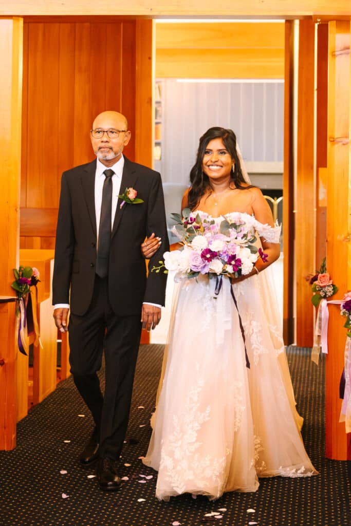 Bride Walking Down Aisle
