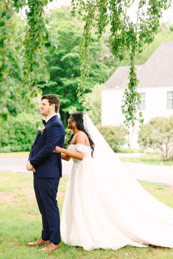 Charter Oak Country Club Wedding First Look