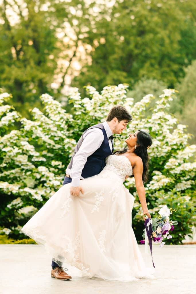 Charter Oak Spring Wedding Portrait