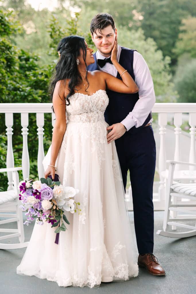 Charter Oak Sunset Wedding Portrait