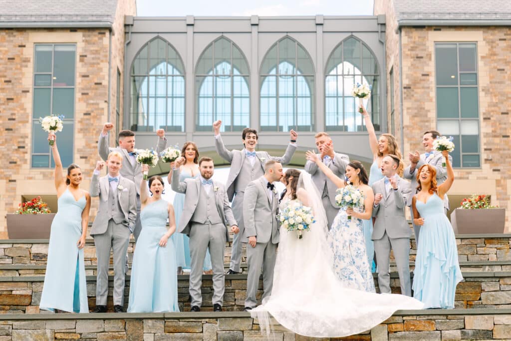 Sacred Heart Wedding Party Portrait