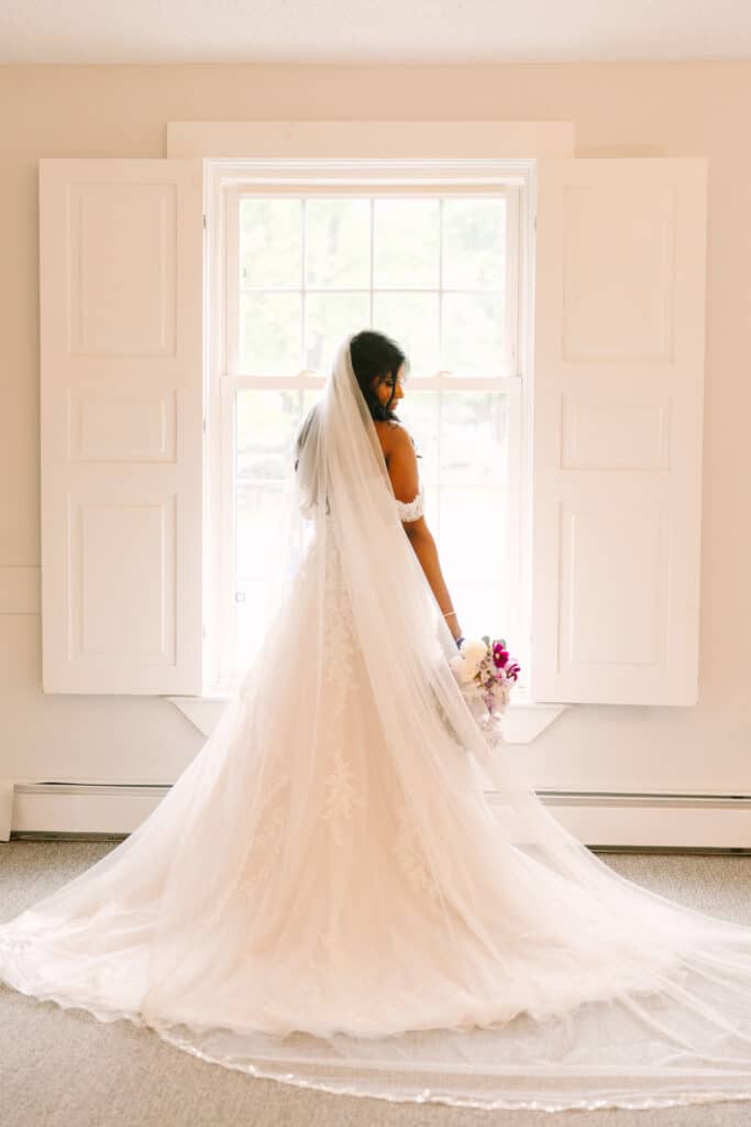 Window Bridal Portrait