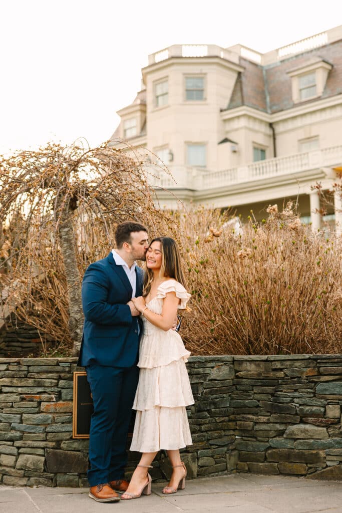 Sunset Cliff Walk Engagement Photos