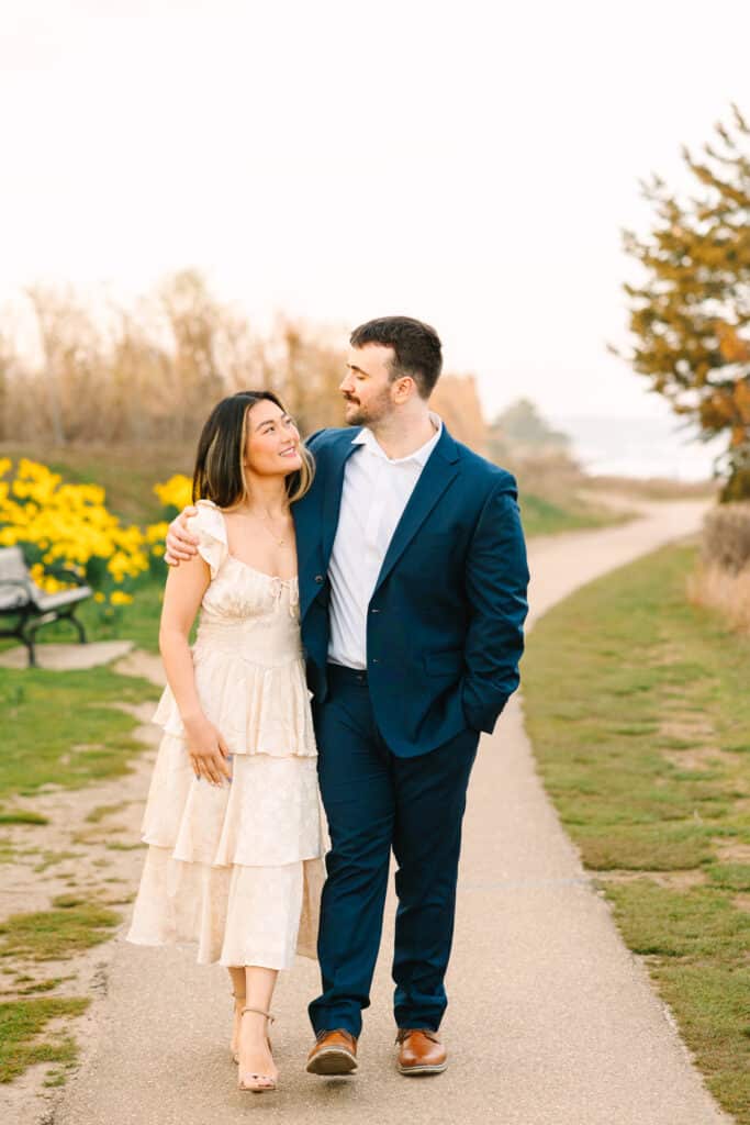 Sunset Cliff Walk Engagement Session