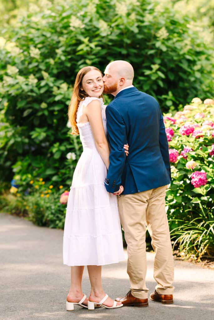 Cape Cod Garden Engagement Session
