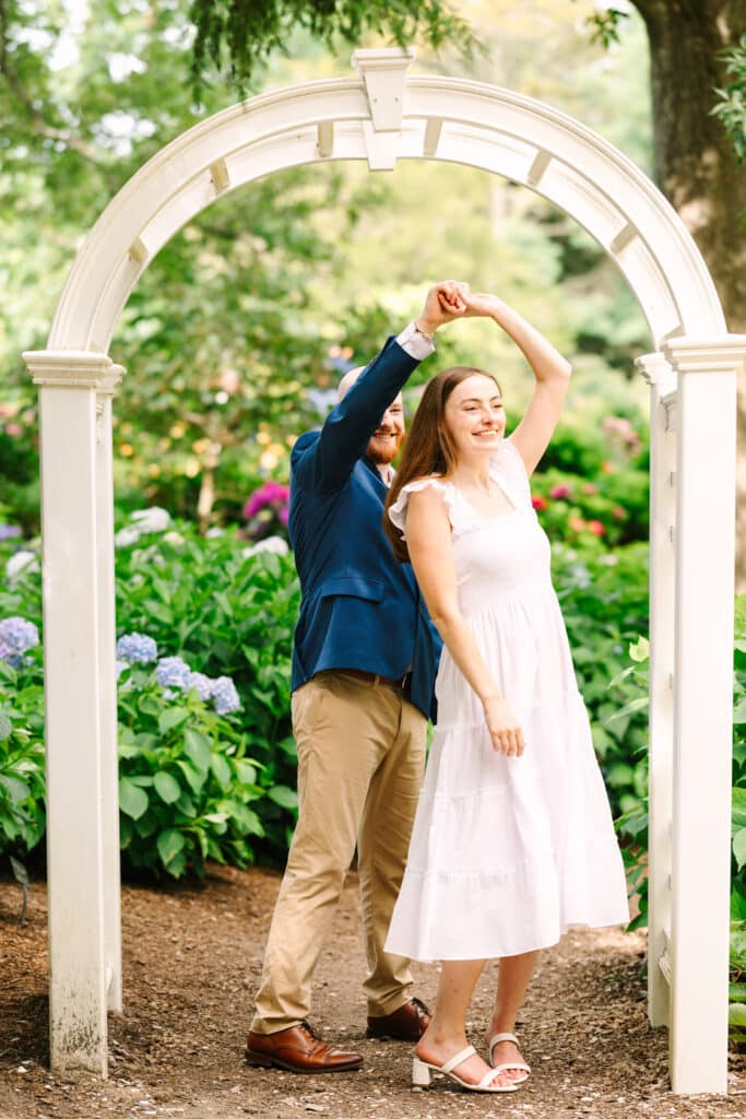 Cape Cod Hydrangea Festival Engagement
