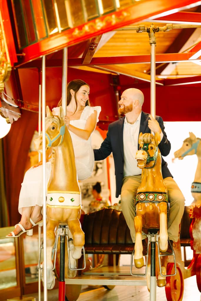 Carousel Engagement Photos