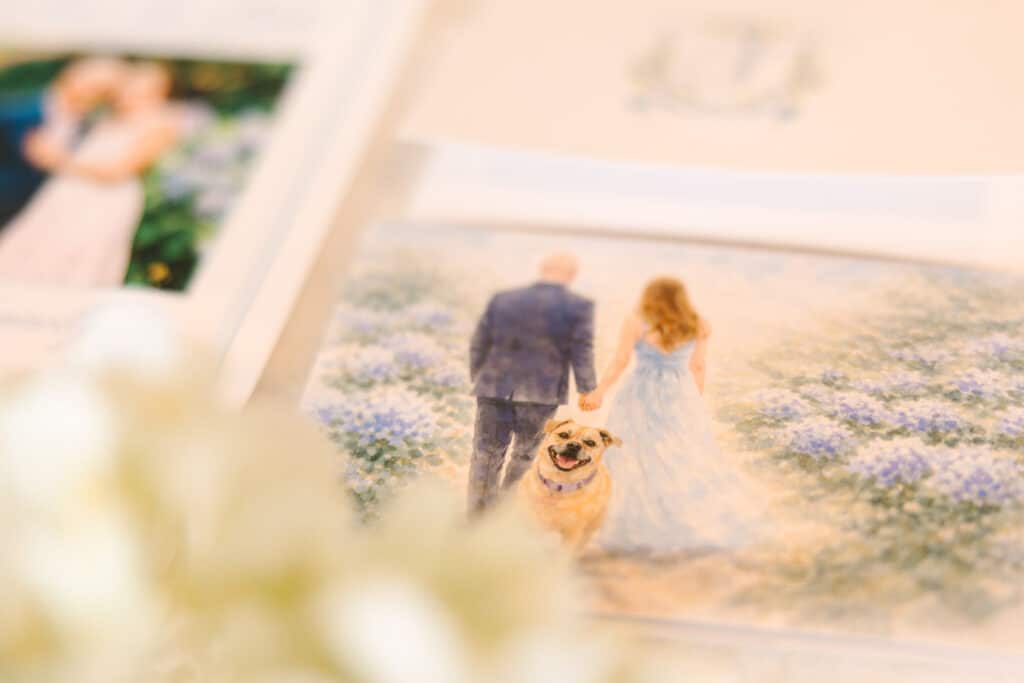 Hydrangea Wedding Flatlay
